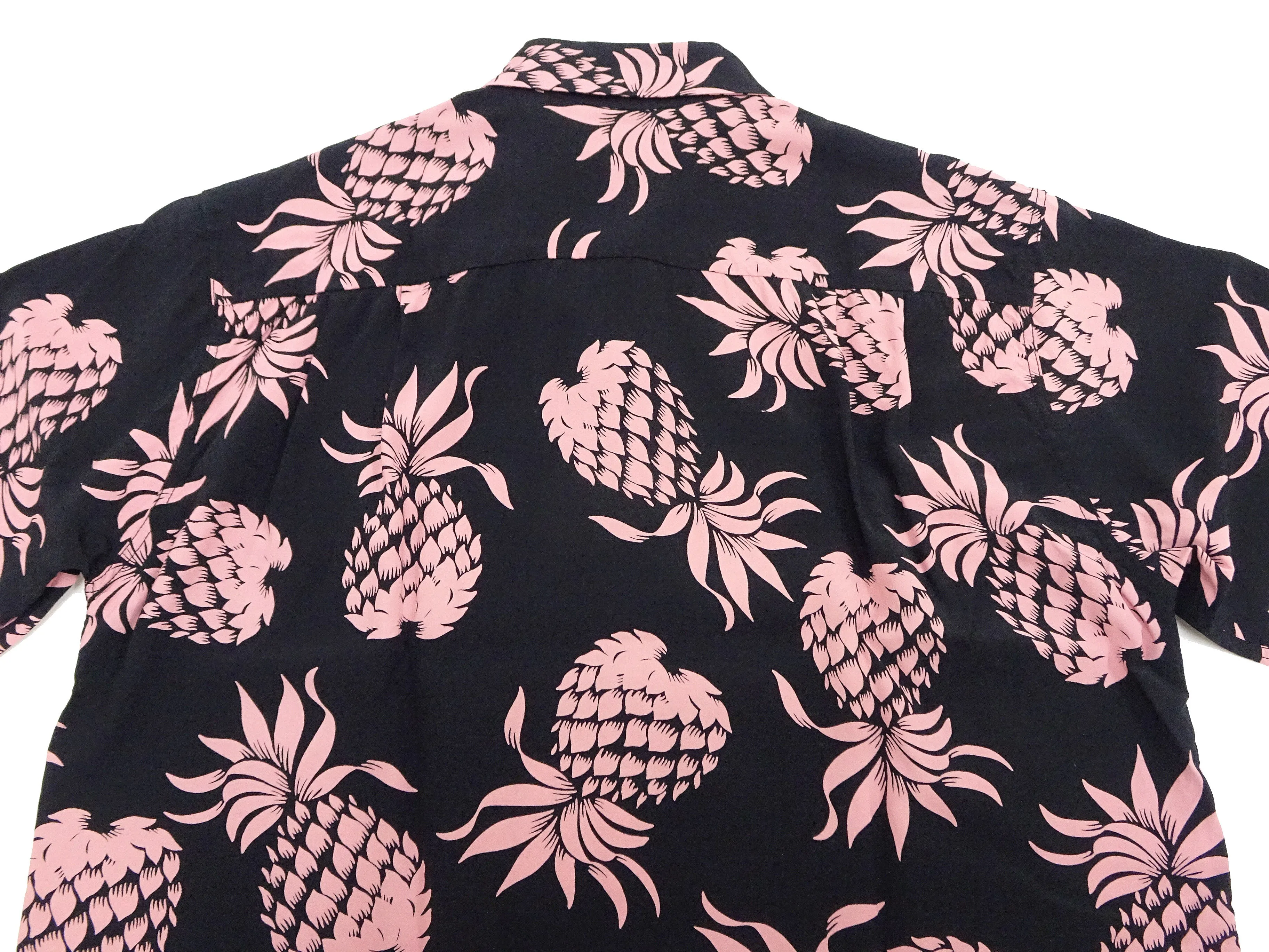 Duke Kahanamoku Hawaiian Shirt Men's Duke's Pineapple Short Sleeve Rayon Aloha Shirt DK36201 219 Black