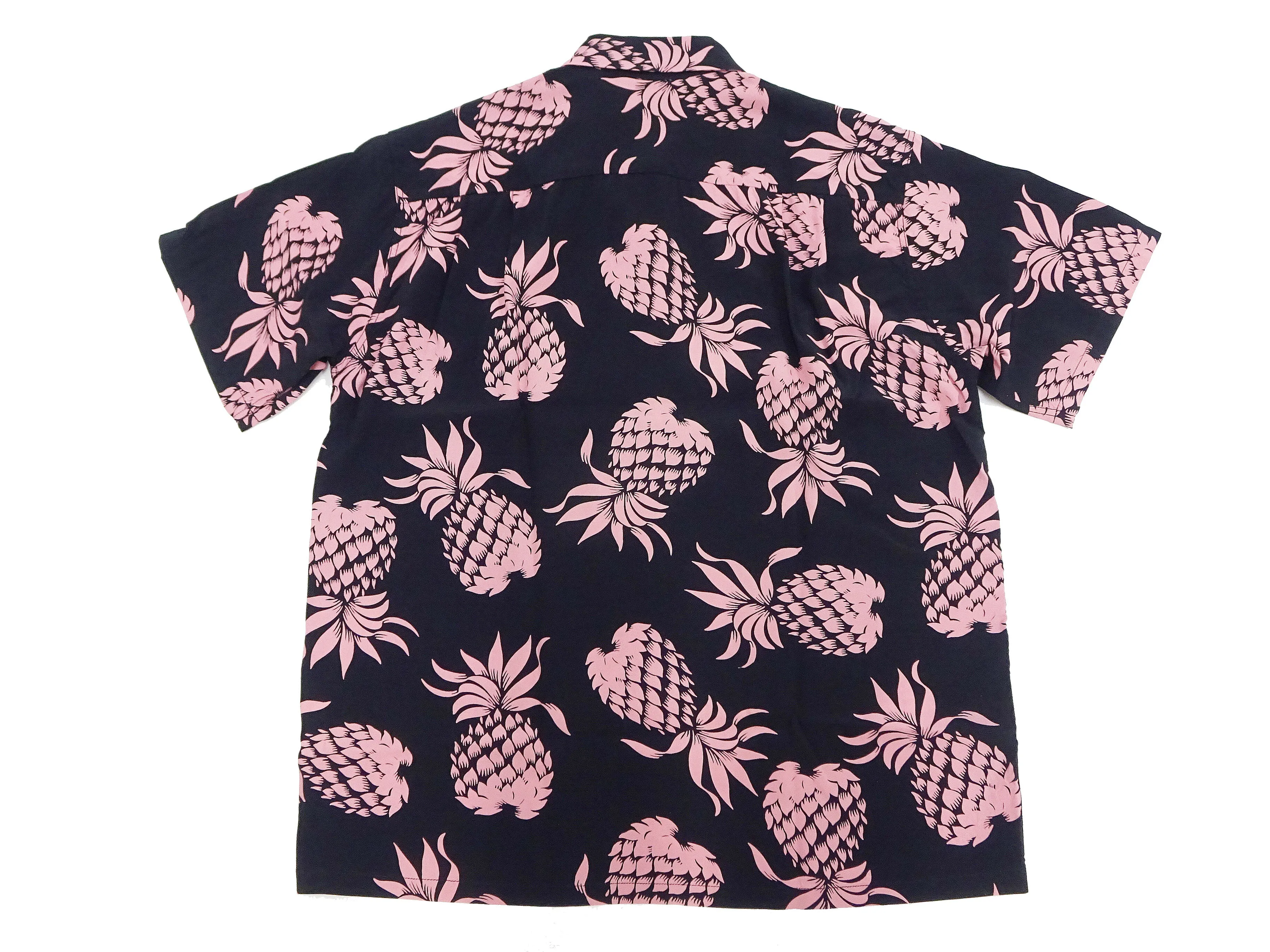 Duke Kahanamoku Hawaiian Shirt Men's Duke's Pineapple Short Sleeve Rayon Aloha Shirt DK36201 219 Black