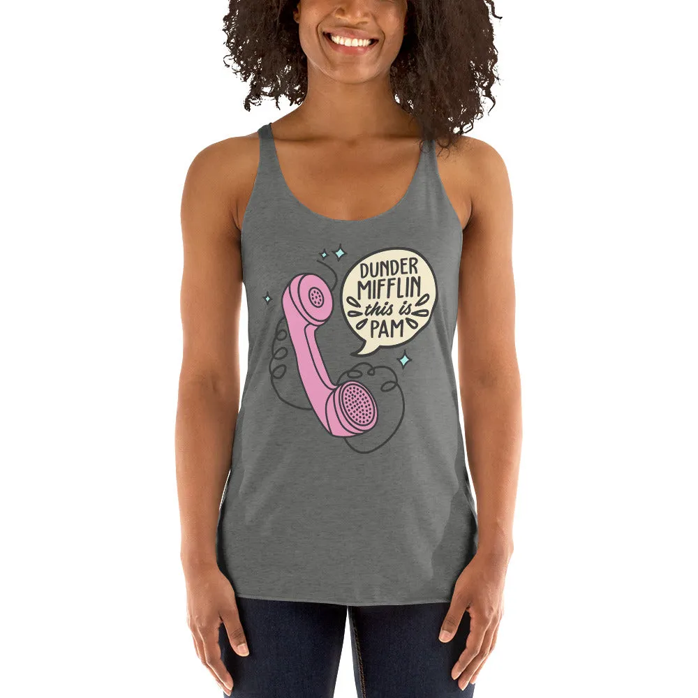 Dunder Mifflin This Is Pam Women's Racerback Tank