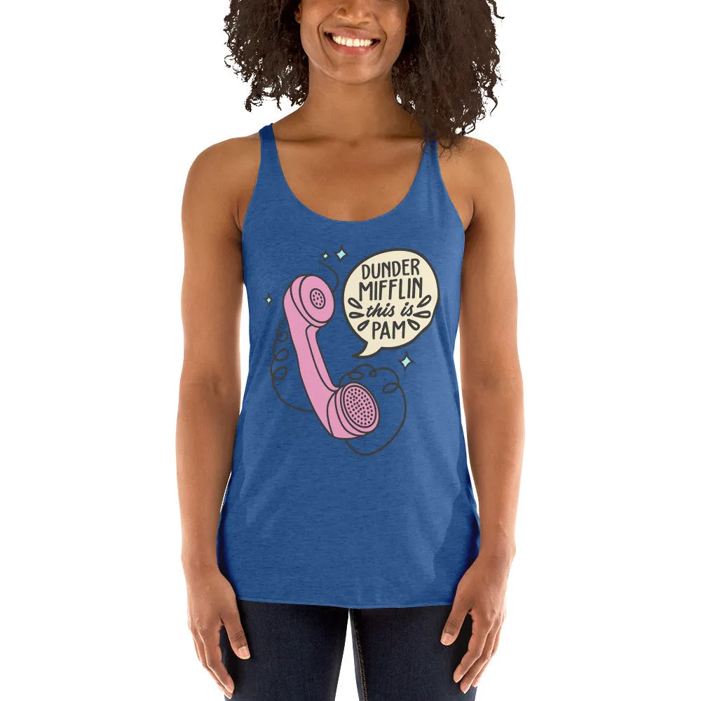 Dunder Mifflin This Is Pam Women's Racerback Tank