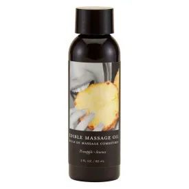 Earthly Body Edible Massage Oil - Pineapple, 2oz/60ml