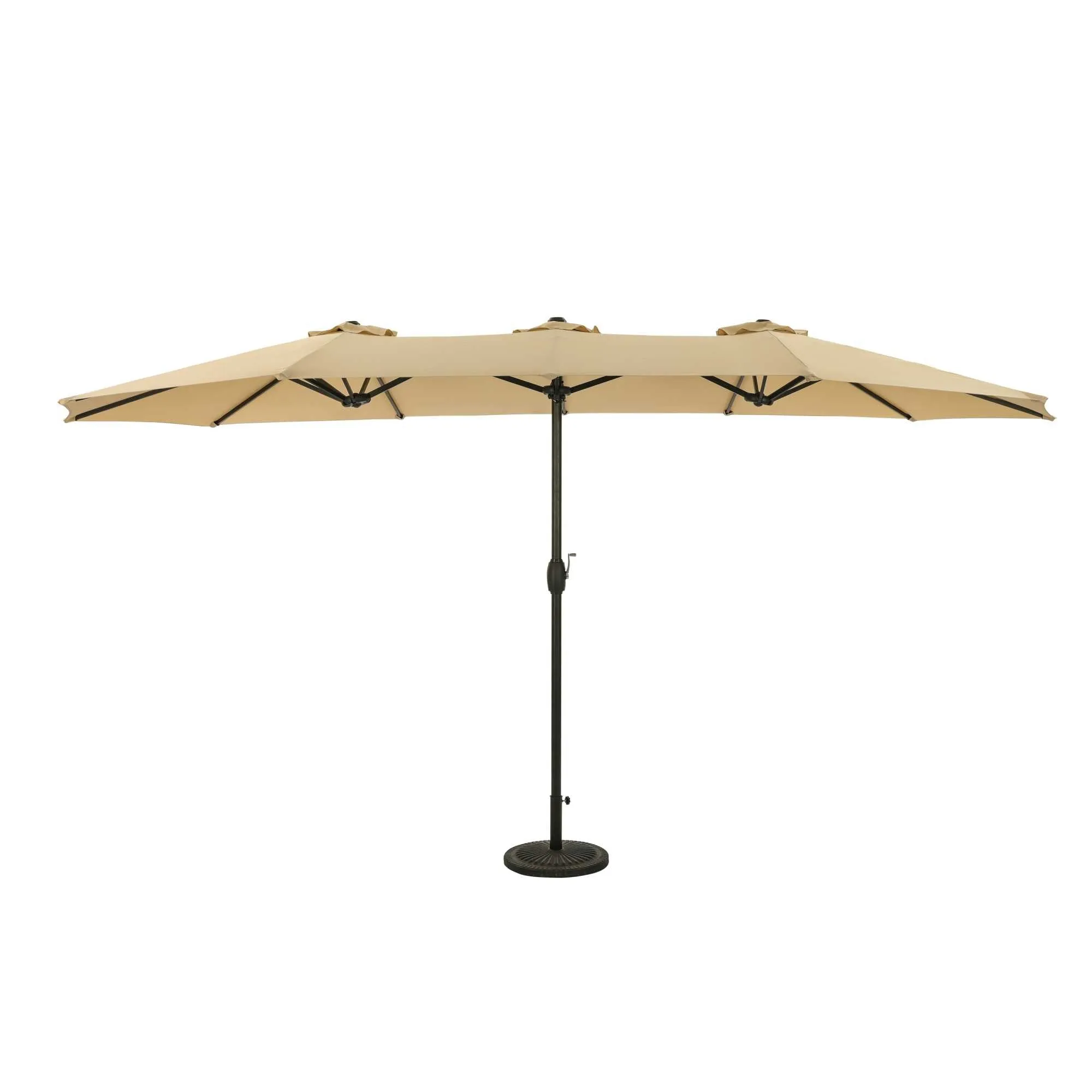 Eclipse 15-ft Oval Dual Market Umbrella - Polyester Canopy