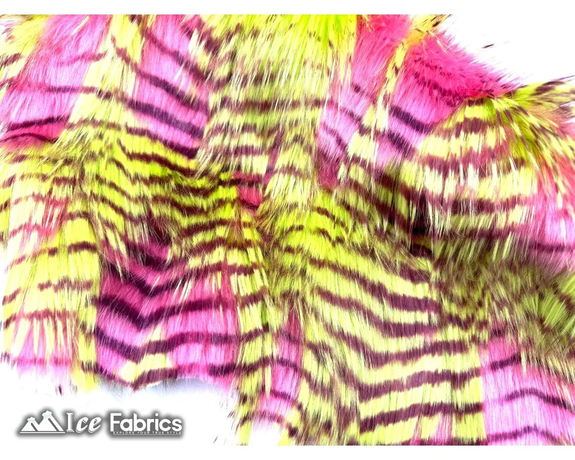 Faux Fake Fur Feathered Bird Long Pile Fabric | Faux Fur Material