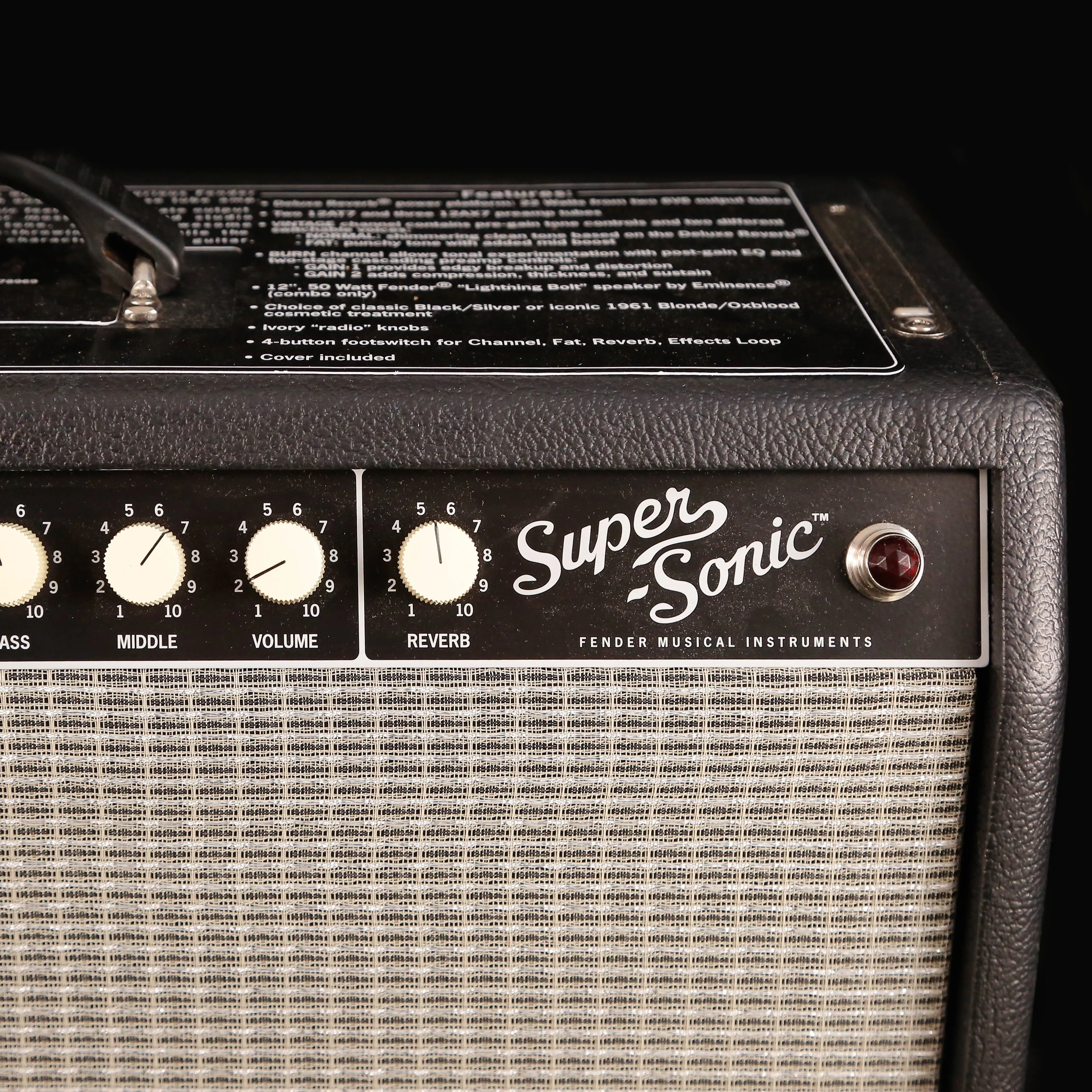 Fender Super-Sonic 22 1x12 Combo Black/Silver