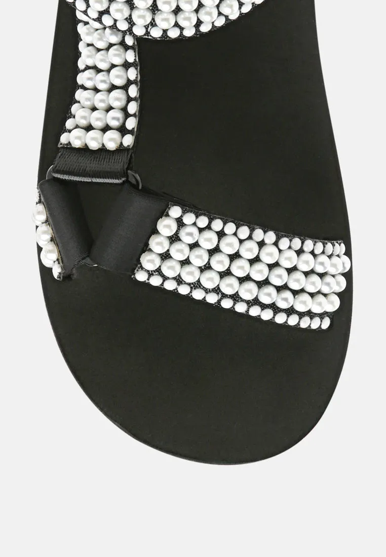 Floater Sandals In Black