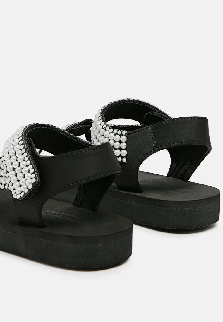 Floater Sandals In Black