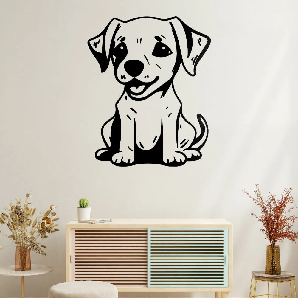 Happy Puppy Vector Design