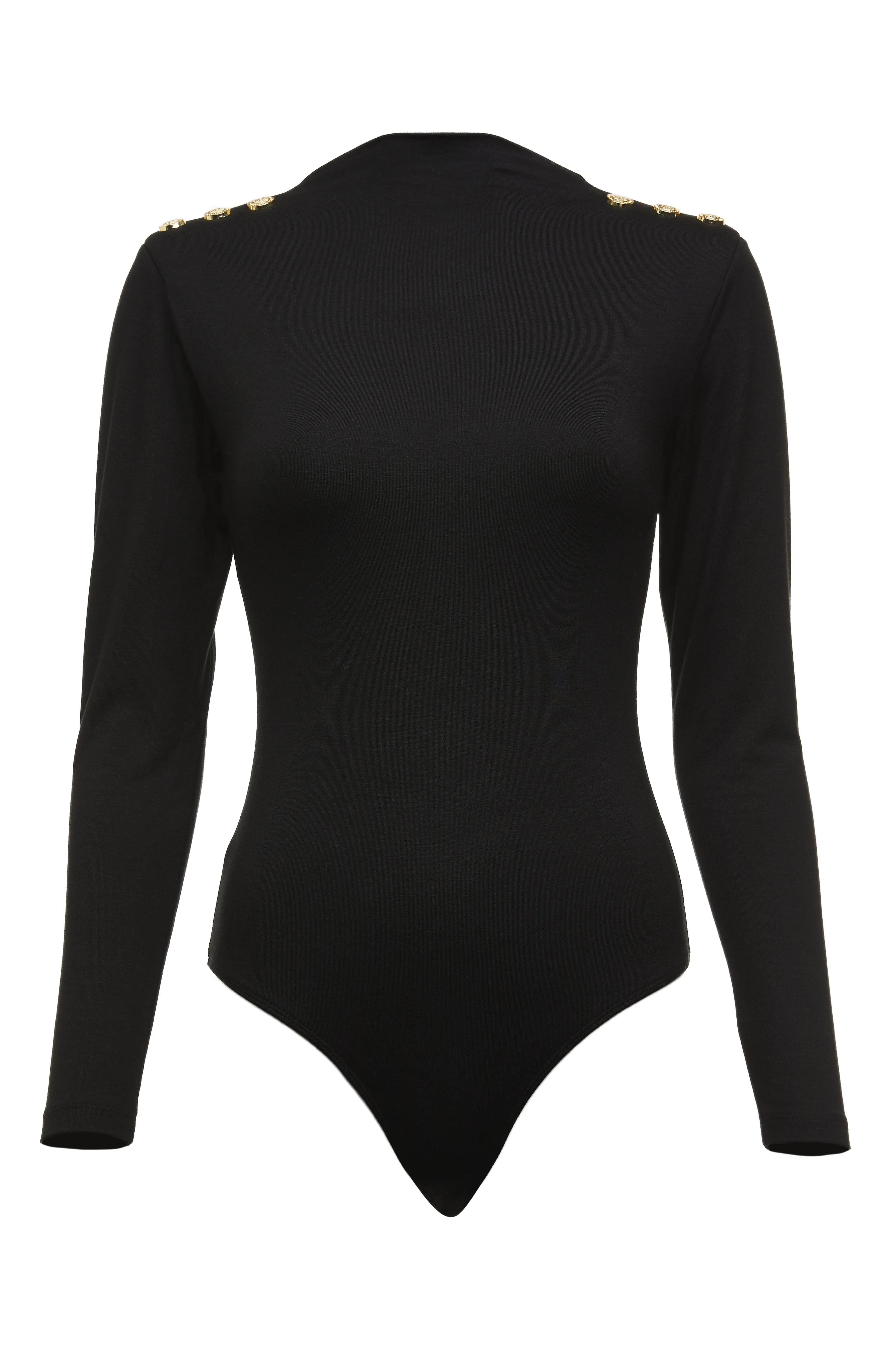 Harper Long Sleeve Bodysuit (Black)