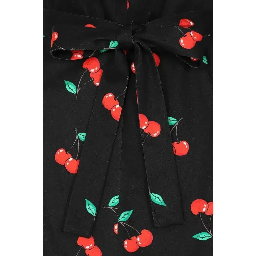 Hepburn Dress - Rockabilly Cherry