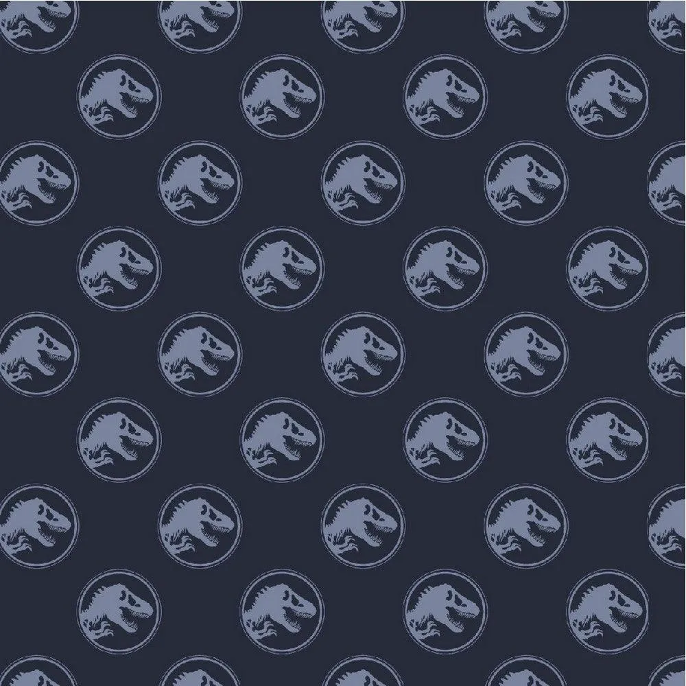 Jurassic World Logo Cotton Poplin Fabric