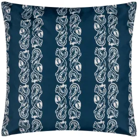 Kalindi Stripe Outdoor Cushion Navy