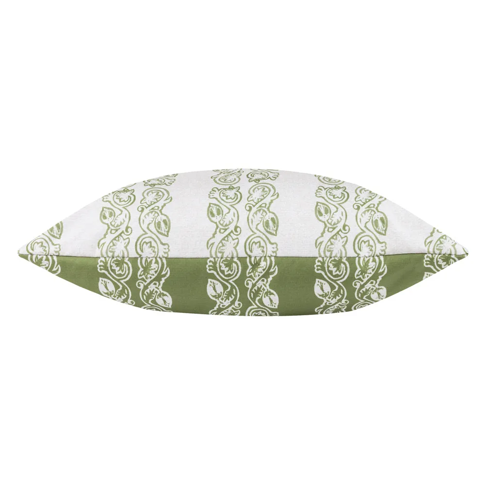 Kalindi Stripe Outdoor Cushion Olive