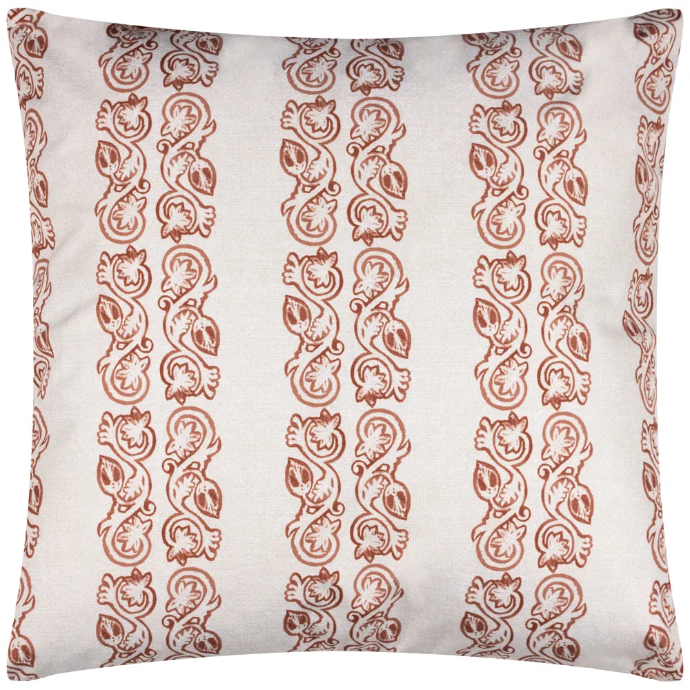 Kalindi Stripe Outdoor Cushion Terracota