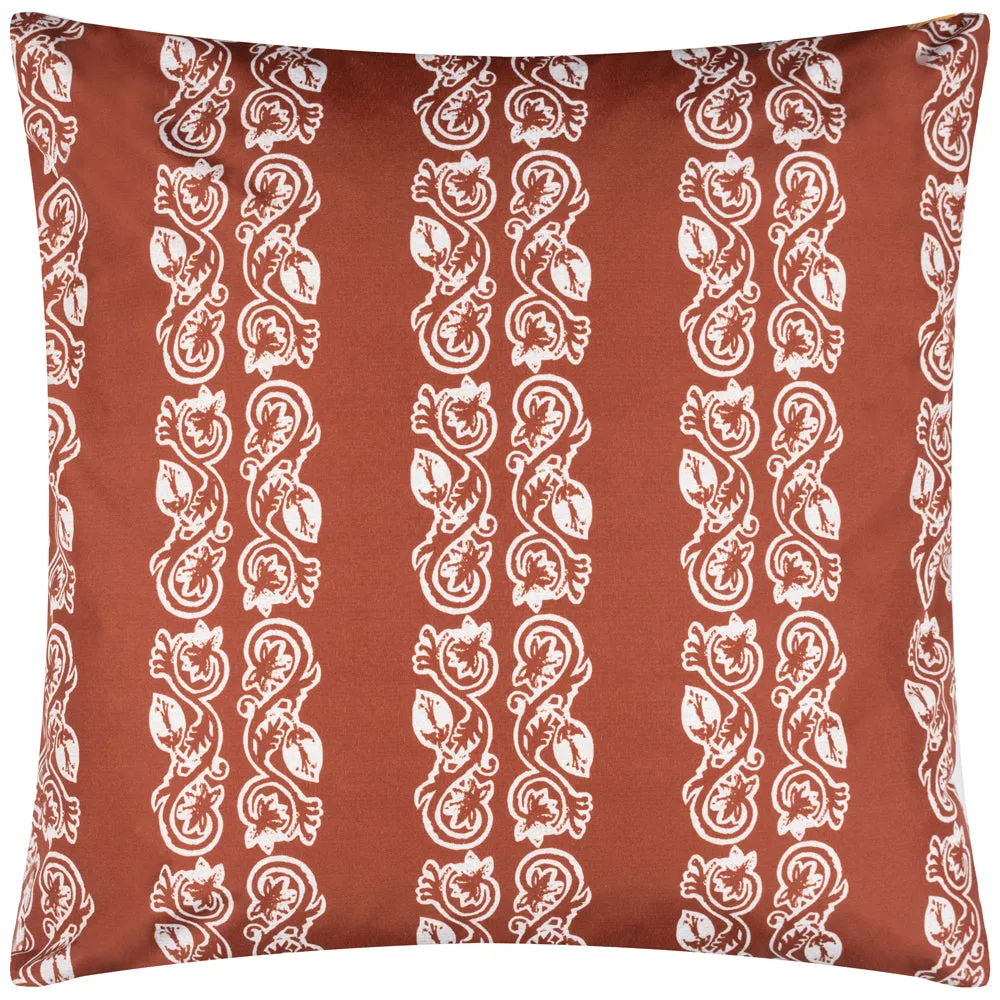 Kalindi Stripe Outdoor Cushion Terracota