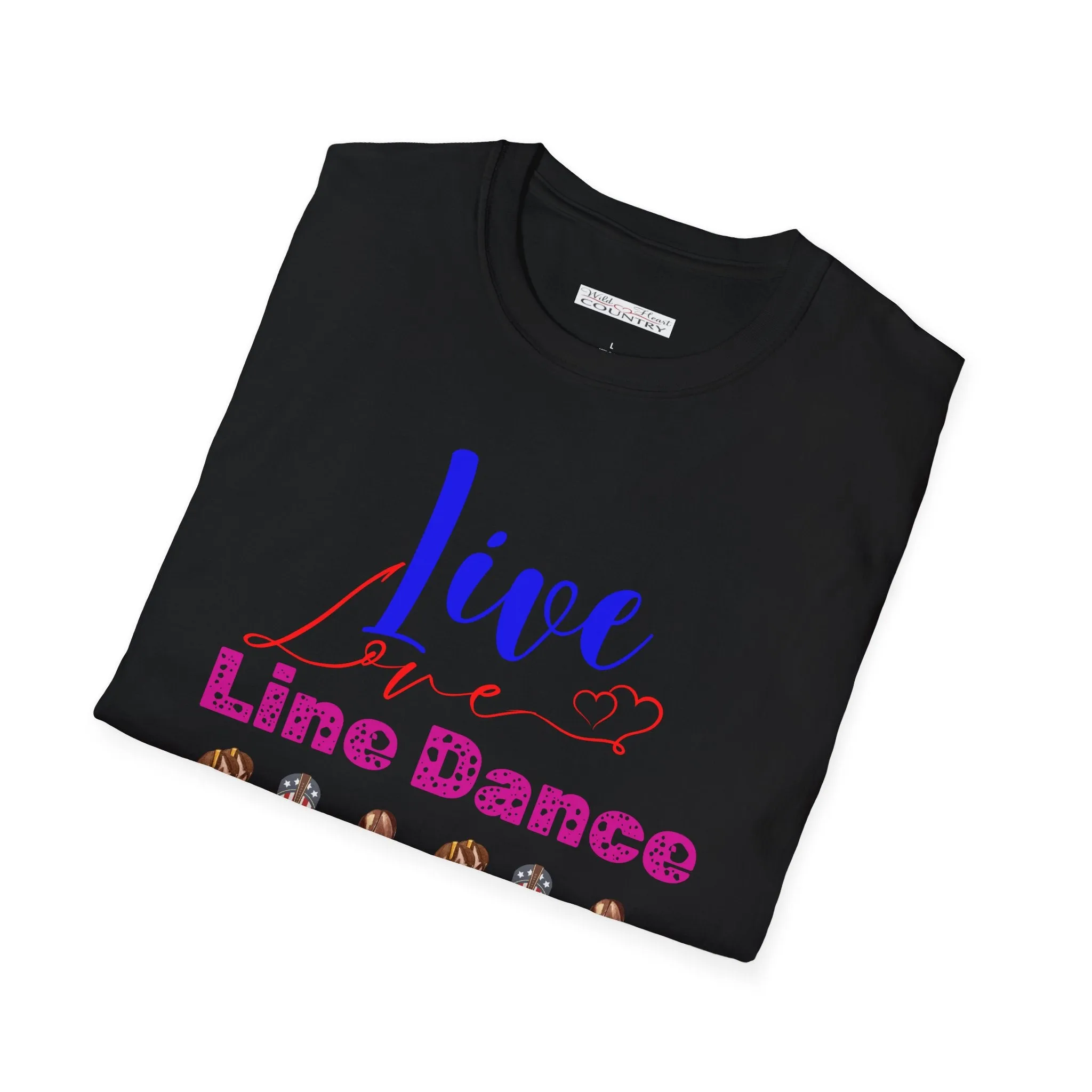 Live Love Line Dance T-Shirt, Dancing T-shirt, Boot Scootin T-Shirt, Country Music