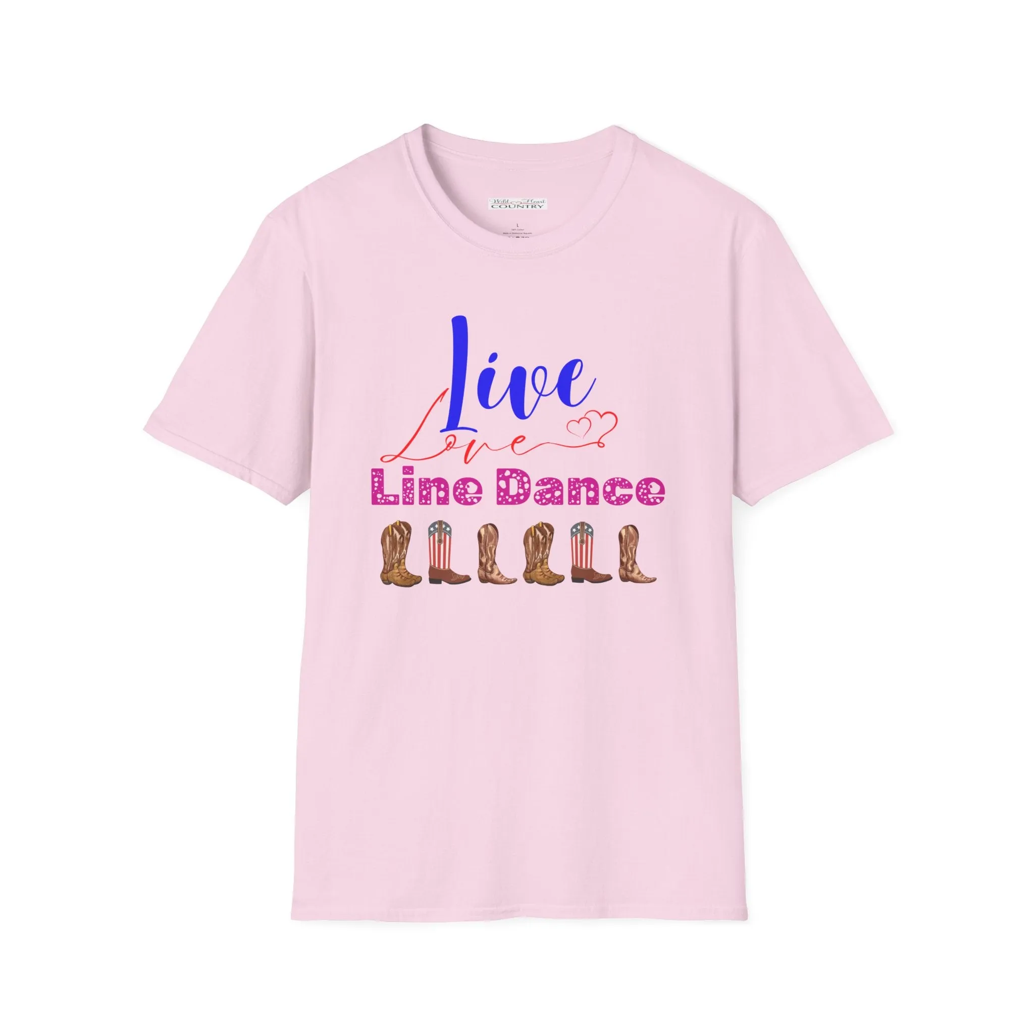 Live Love Line Dance T-Shirt, Dancing T-shirt, Boot Scootin T-Shirt, Country Music