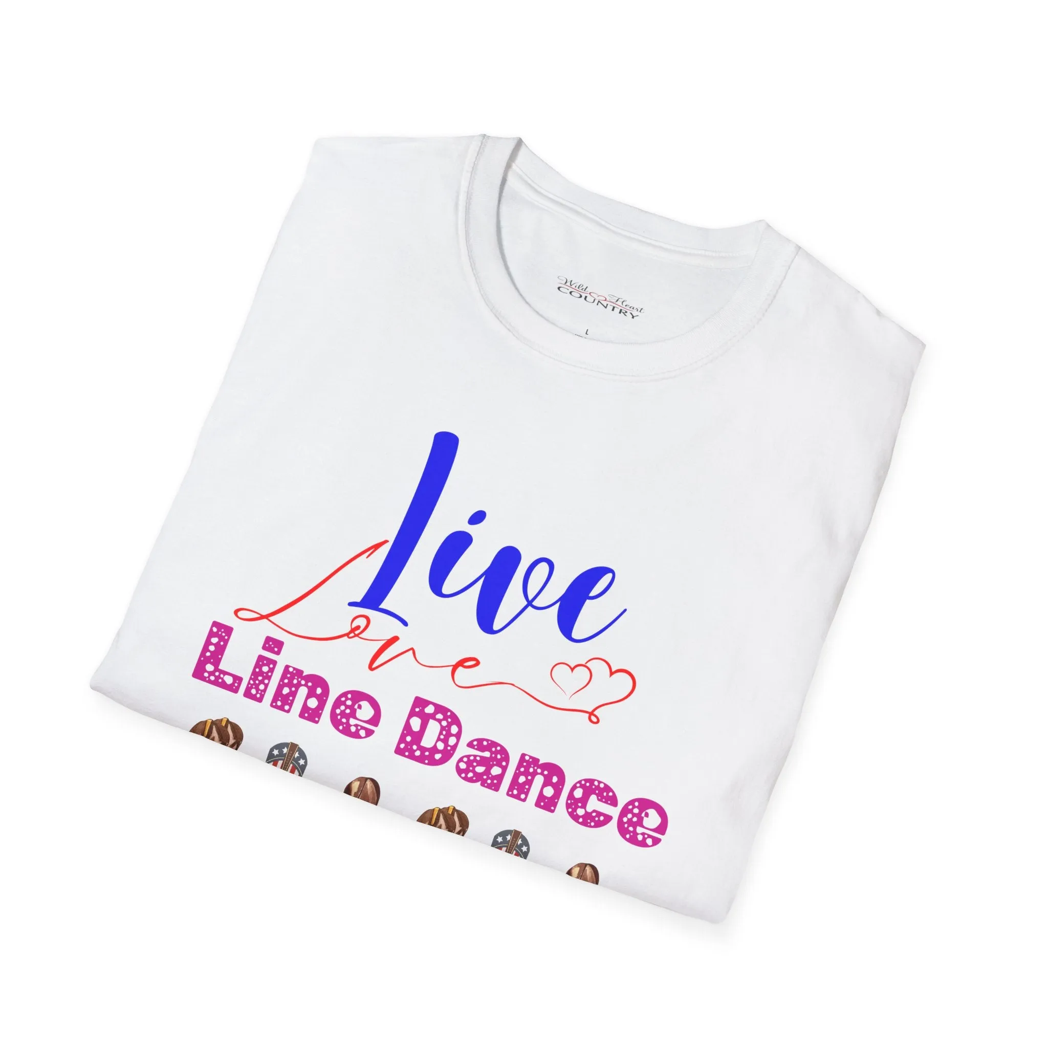 Live Love Line Dance T-Shirt, Dancing T-shirt, Boot Scootin T-Shirt, Country Music