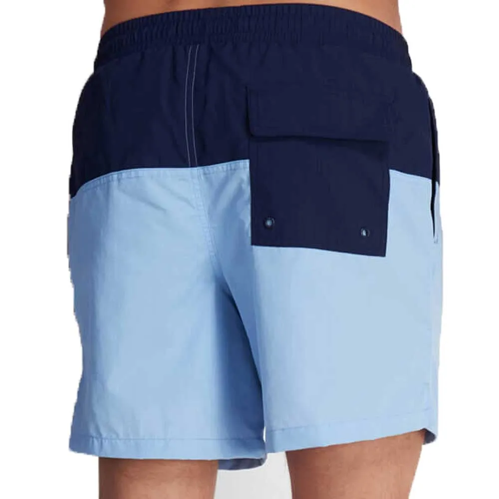 Lyle & Scott Half Split Swim Short - Navy / Pool Blue SH1201V