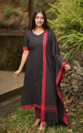 Mayura Maroon (Kurti Pant Dupatta)