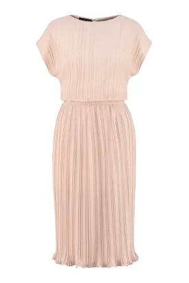 MERREMIA NUDE PINK PLEATED DRESS