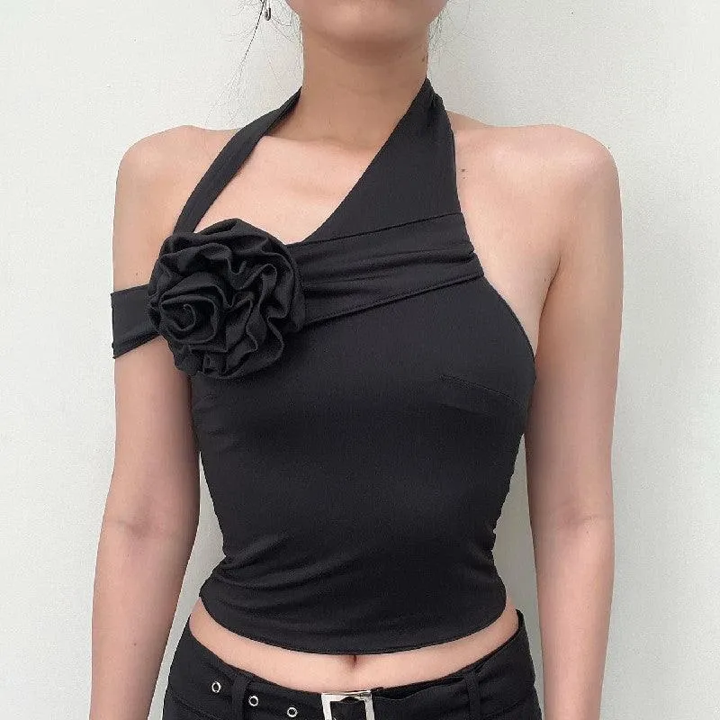 Muti-Way Cami Crop Top With flower