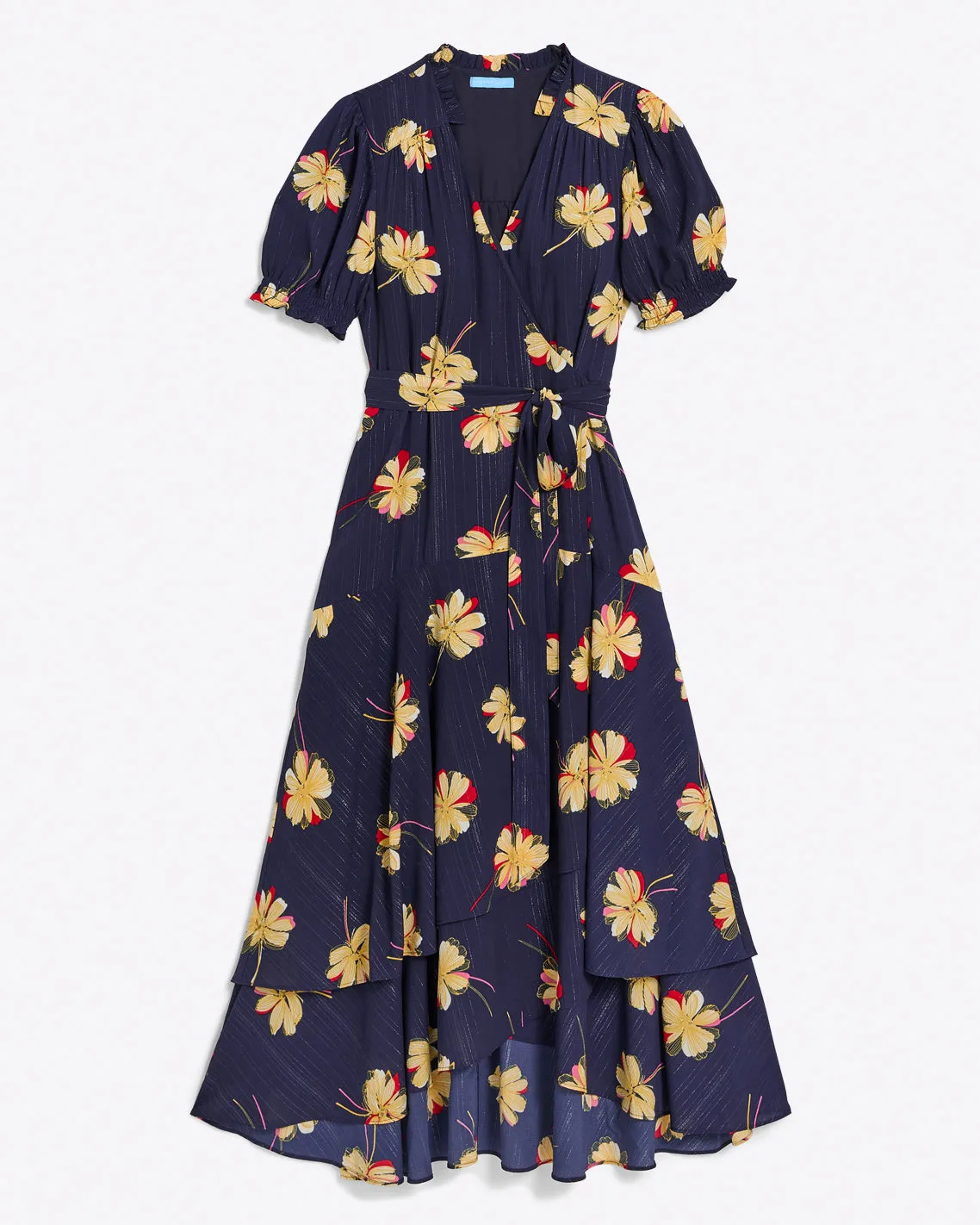 Naomi Wrap Dress in Wild Cosmos