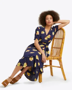 Naomi Wrap Dress in Wild Cosmos