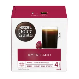 Nescafe Dolce Gusto Café Americano Coffee Capsules (16 Capsules, 16 Cups)