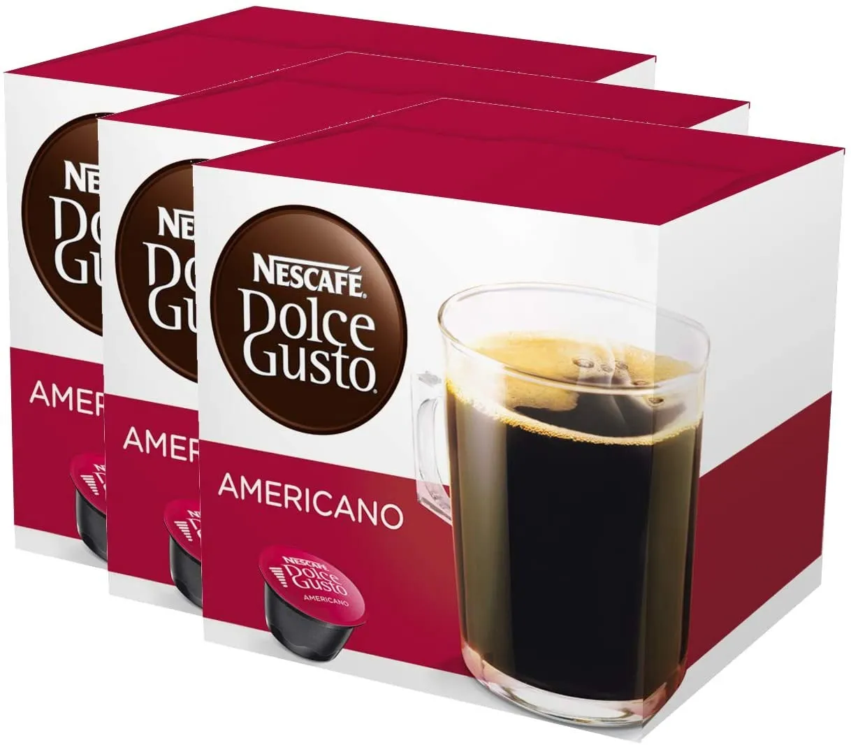 Nescafe Dolce Gusto Café Americano Coffee Capsules (16 Capsules, 16 Cups)