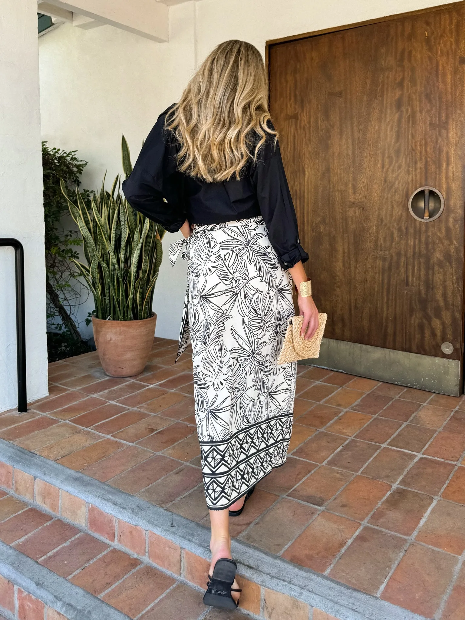 Nobu Midi Wrap Skirt