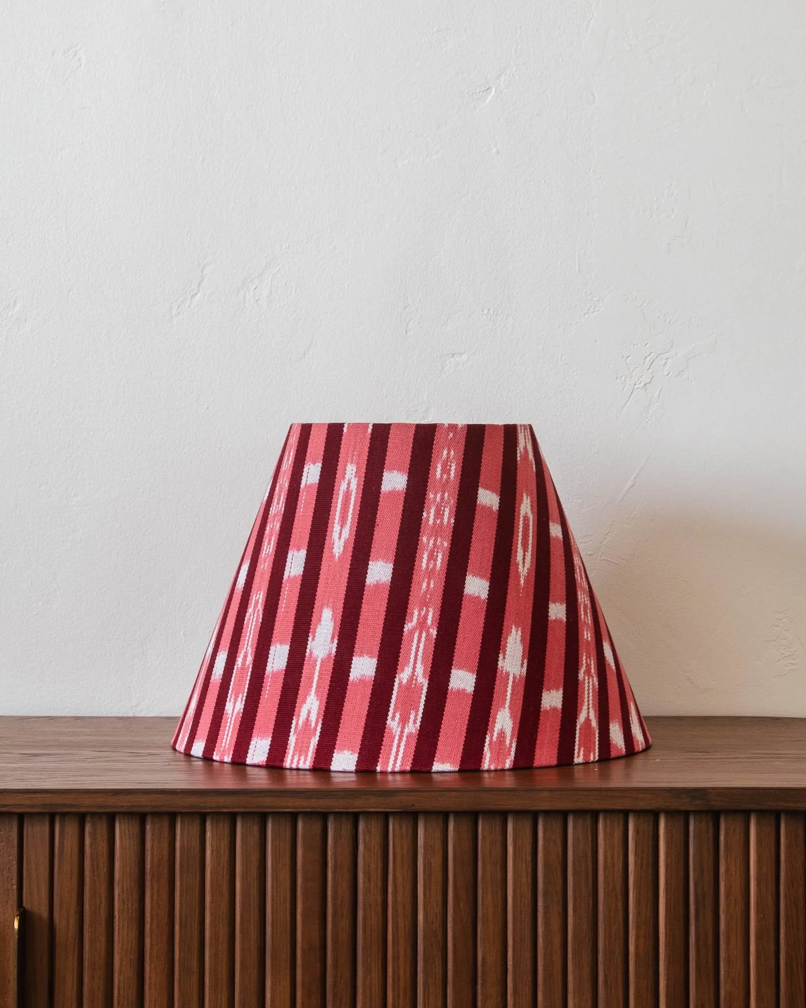 Pink Ikat Fabric Lampshade