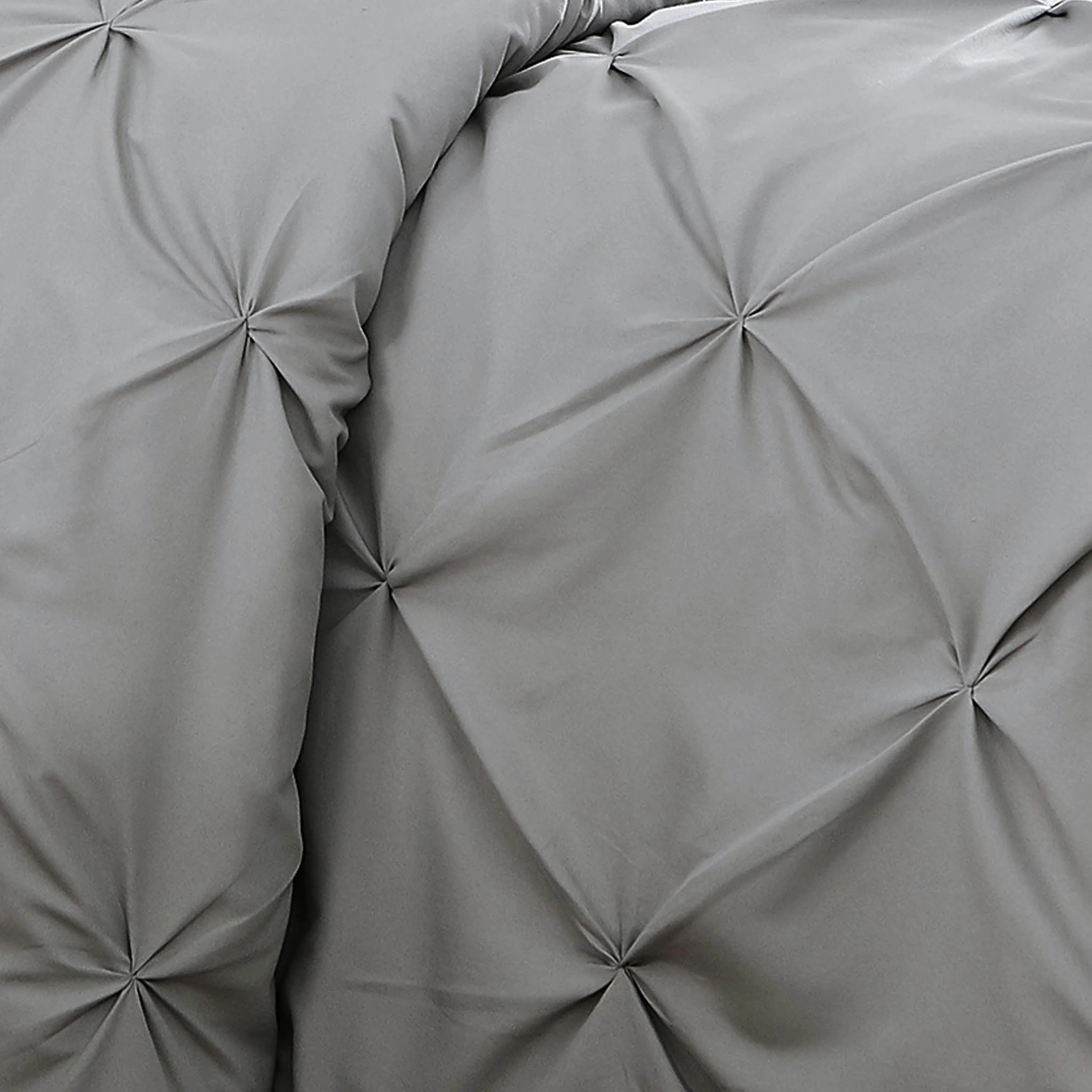 Pintuck Pinch Pleated Duvet Cover Set