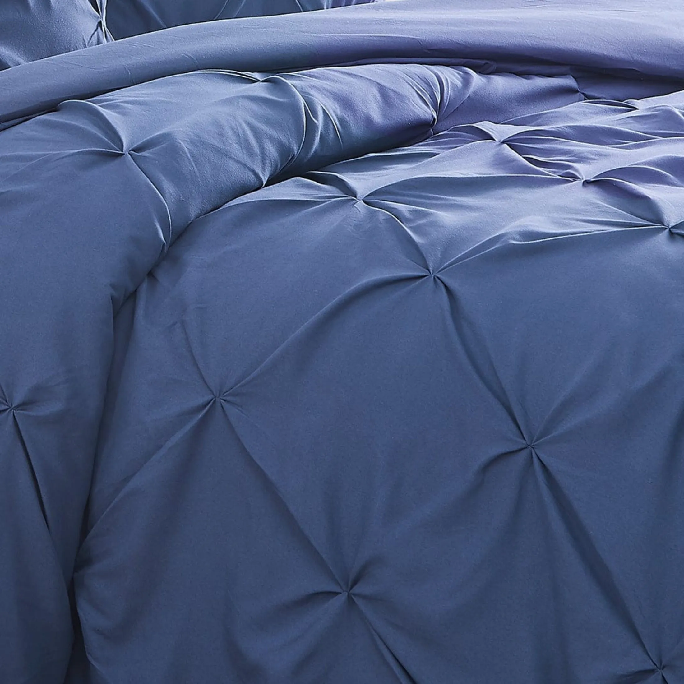 Pintuck Pinch Pleated Duvet Cover Set