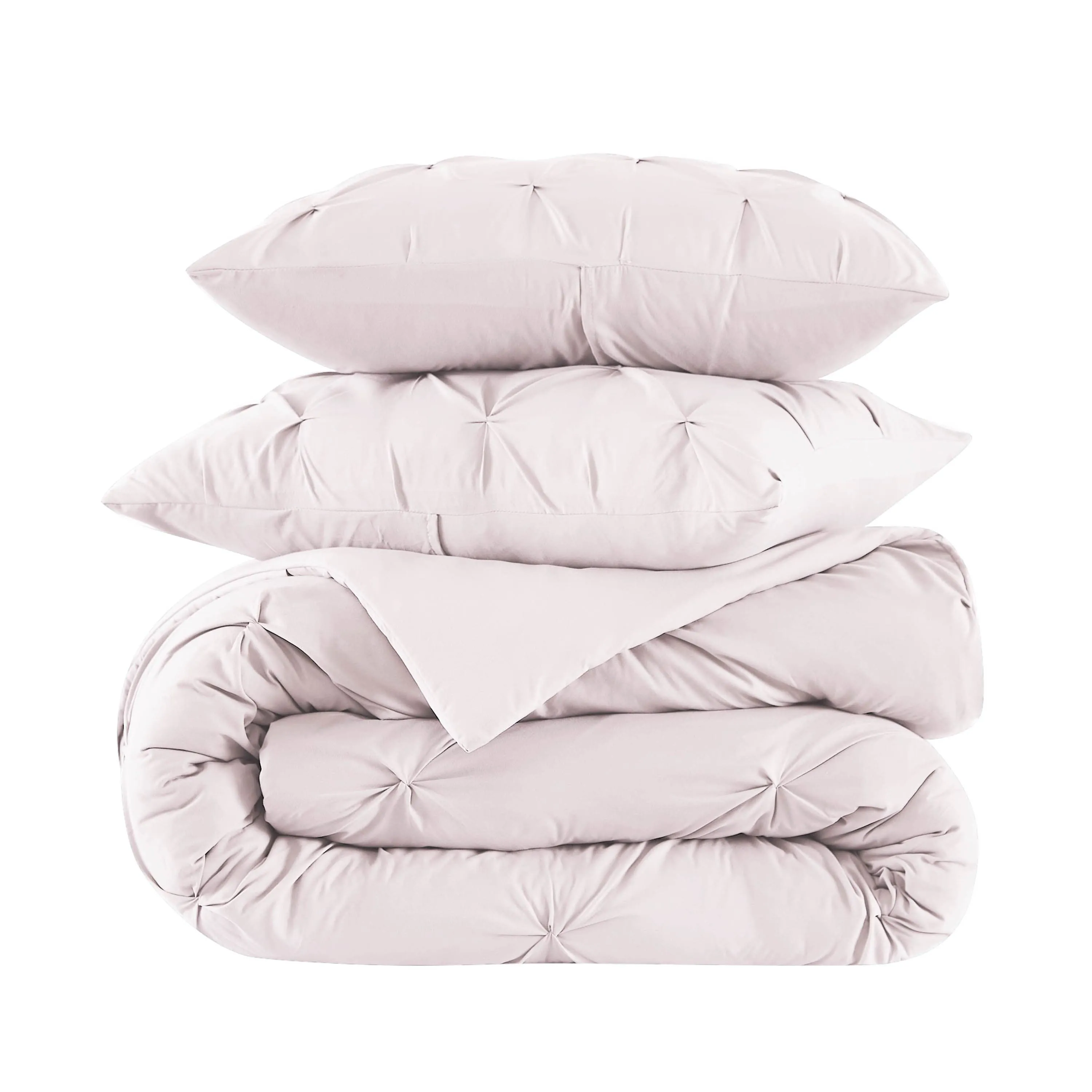 Pintuck Pinch Pleated Duvet Cover Set