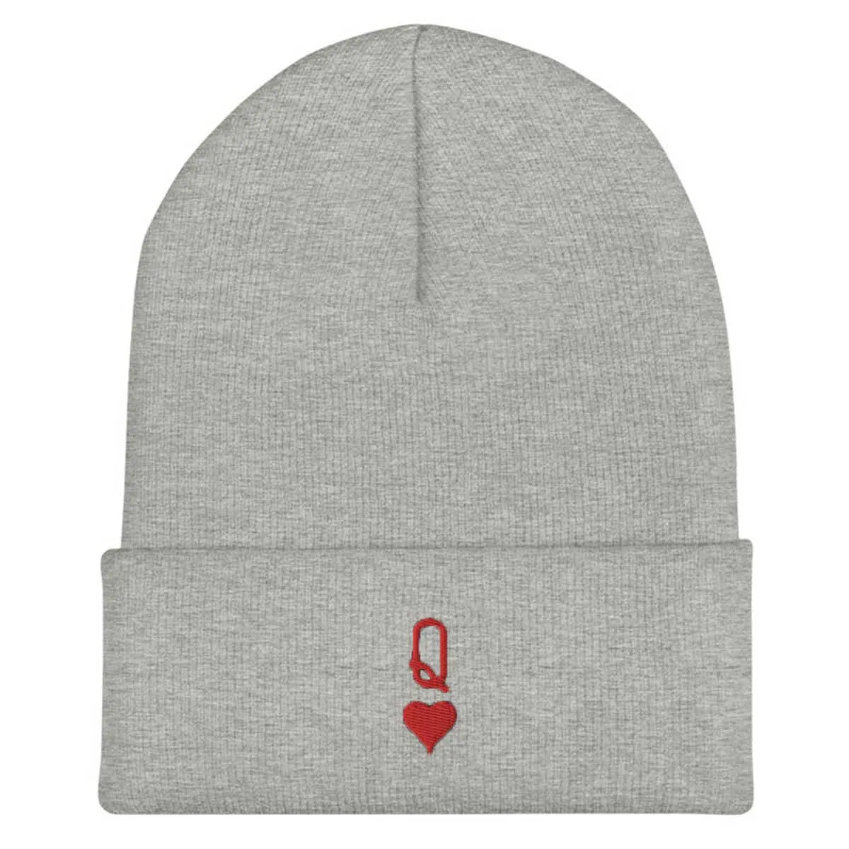 Queen Embroidered Feminist Beanie Hat