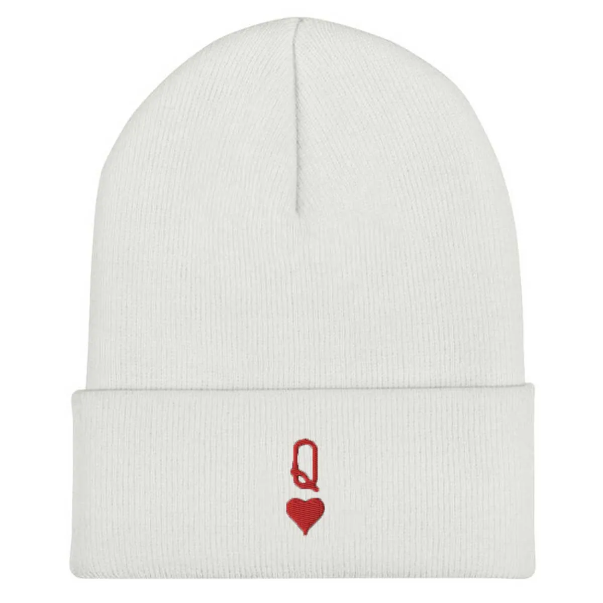 Queen Embroidered Feminist Beanie Hat