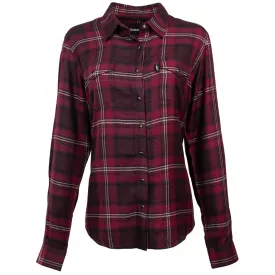 "Ladies Flannels" Maroon/Black