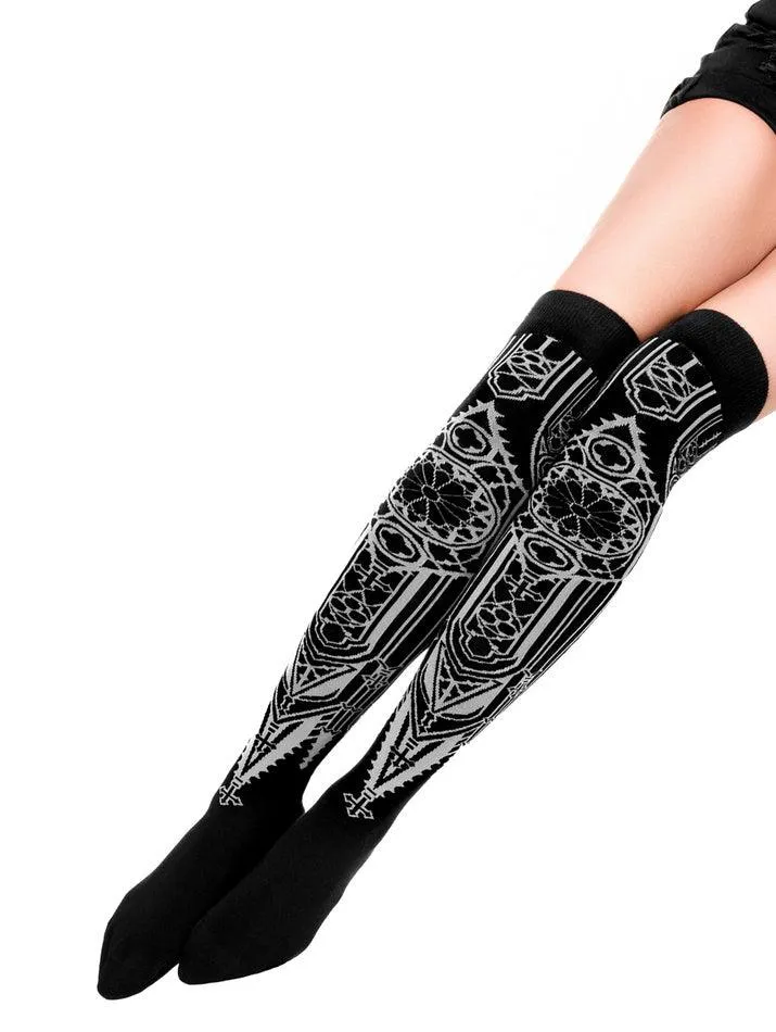 Restyle - Sacrum - Over The Knee Socks - One Size