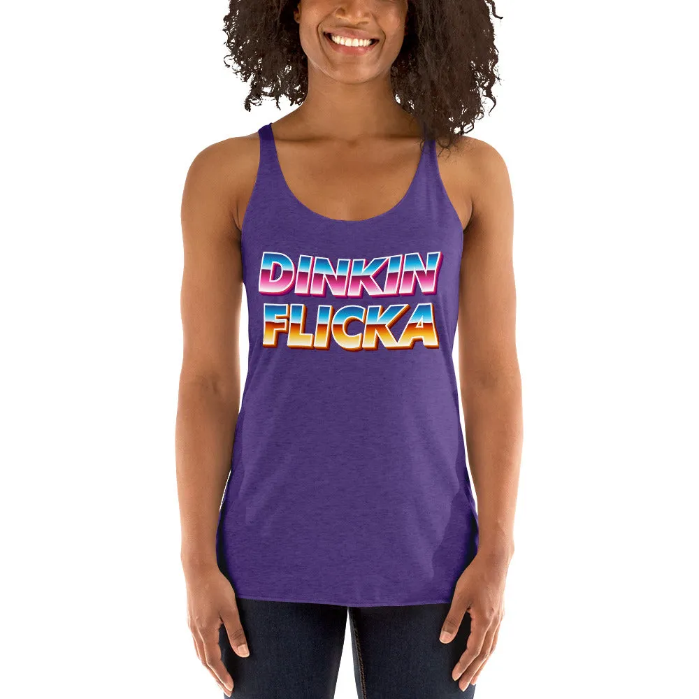 Retro Dinkin Flicka Women's Racerback Tank