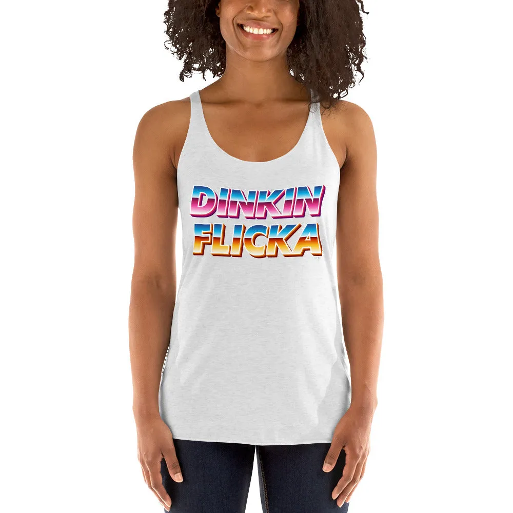 Retro Dinkin Flicka Women's Racerback Tank