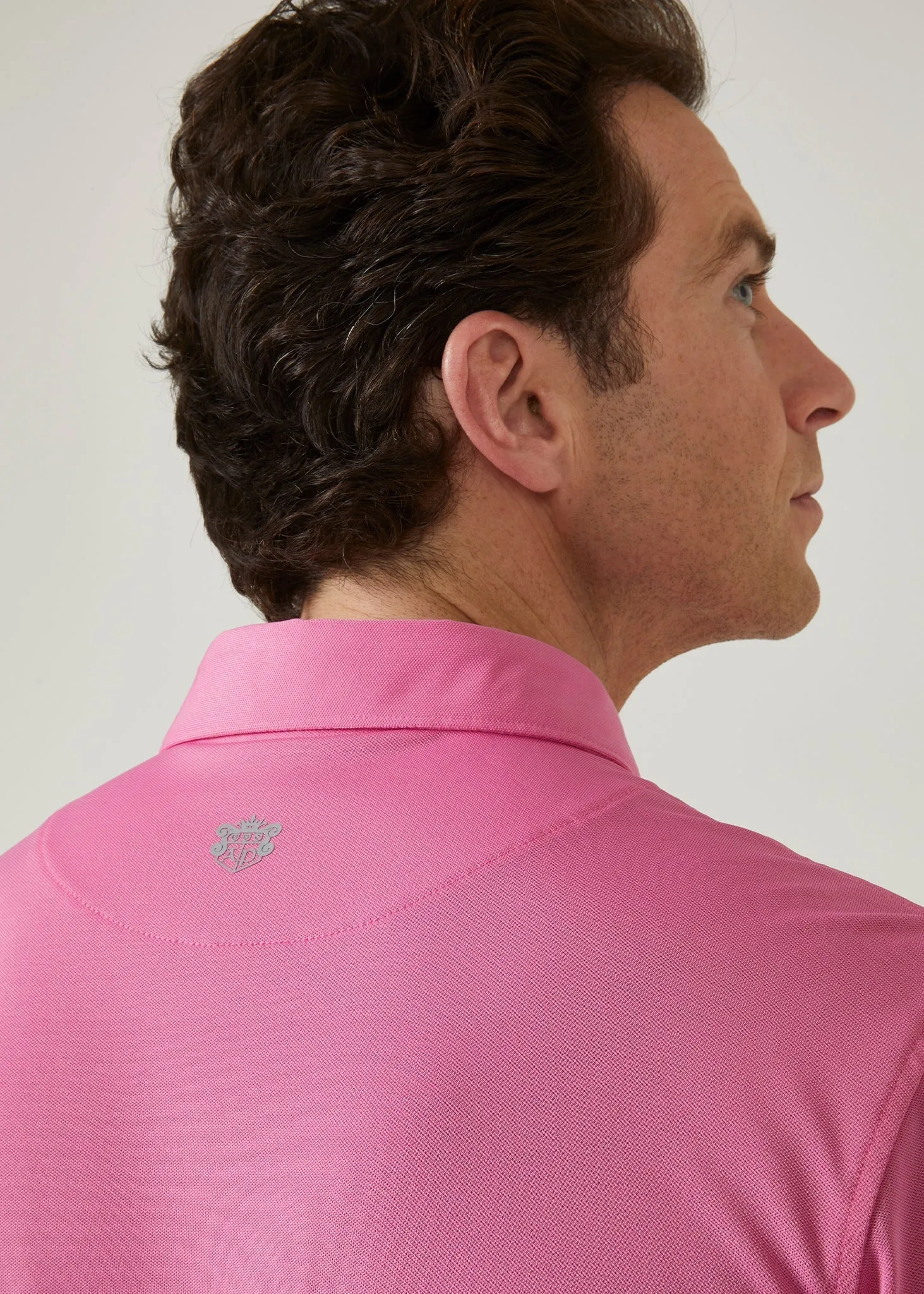 Rockbourne Performance Polo in Carnation - Sports Fit