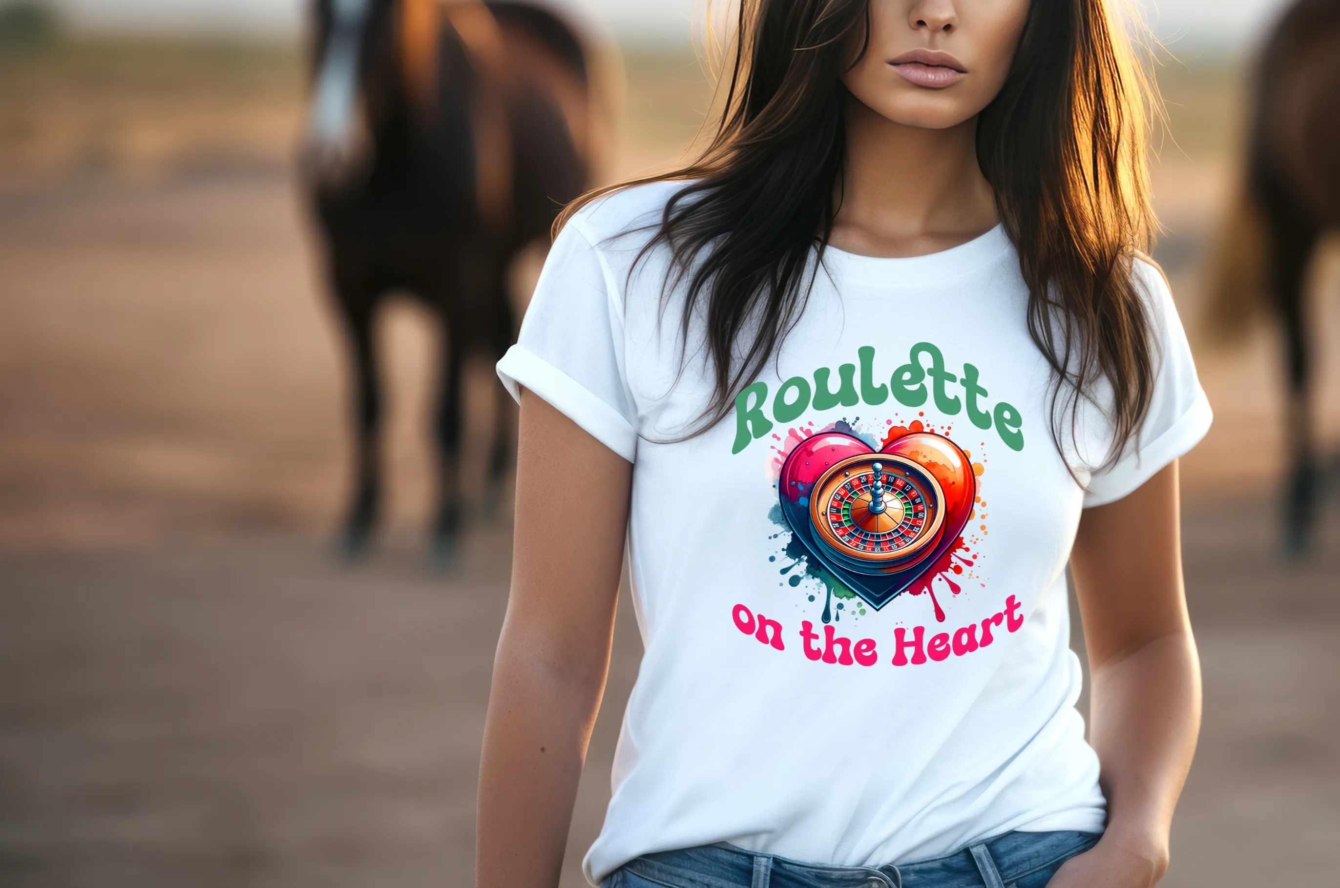 Roulette on the Heart - Conner Smith - Inspired T-Shirt, Lyric T-Shirt, Country Music Shirt