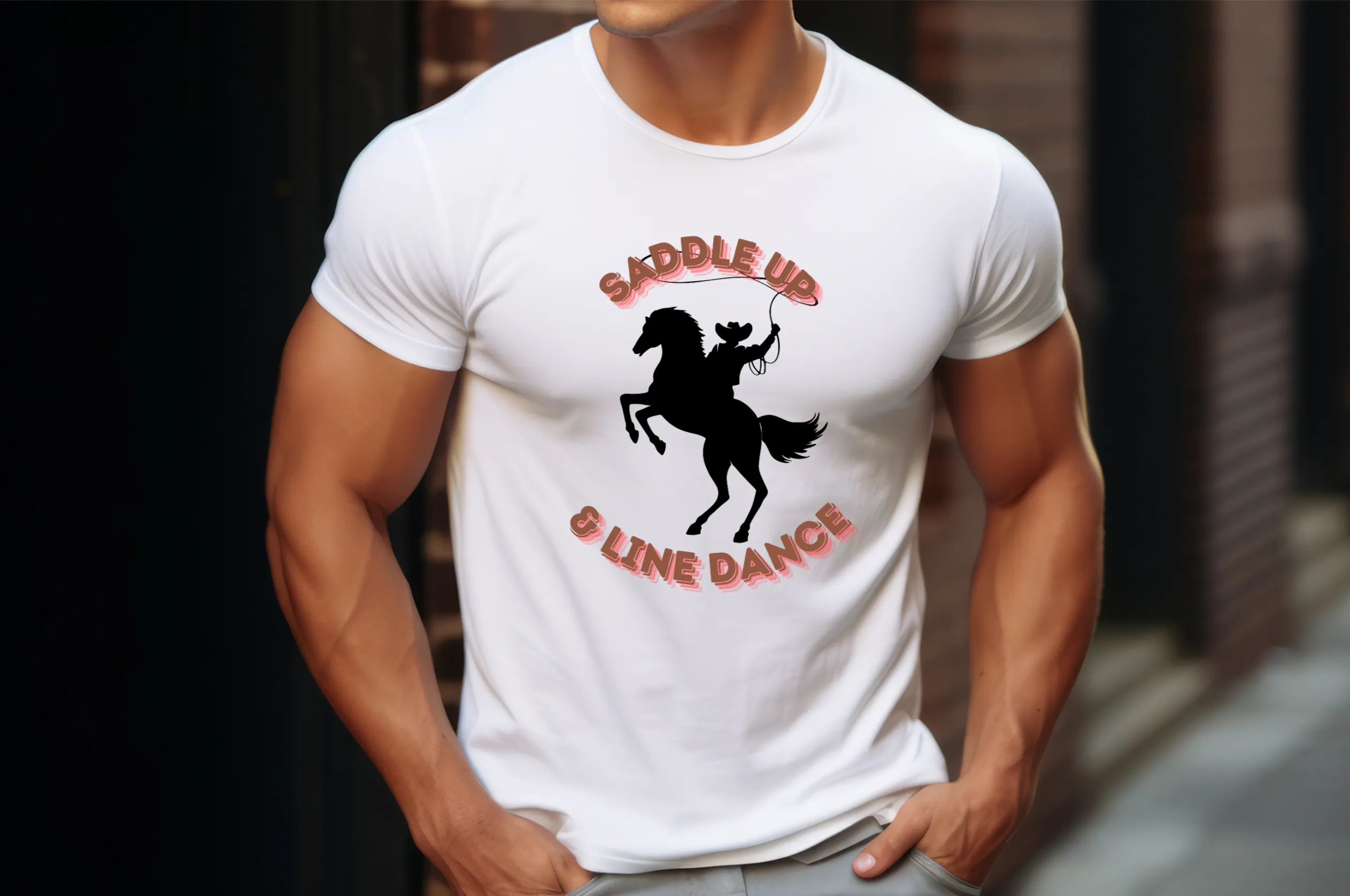 Saddle up and Line dance T-Shirt - Line dancing shirt, Western T-shirt, Dancing T-Shirt