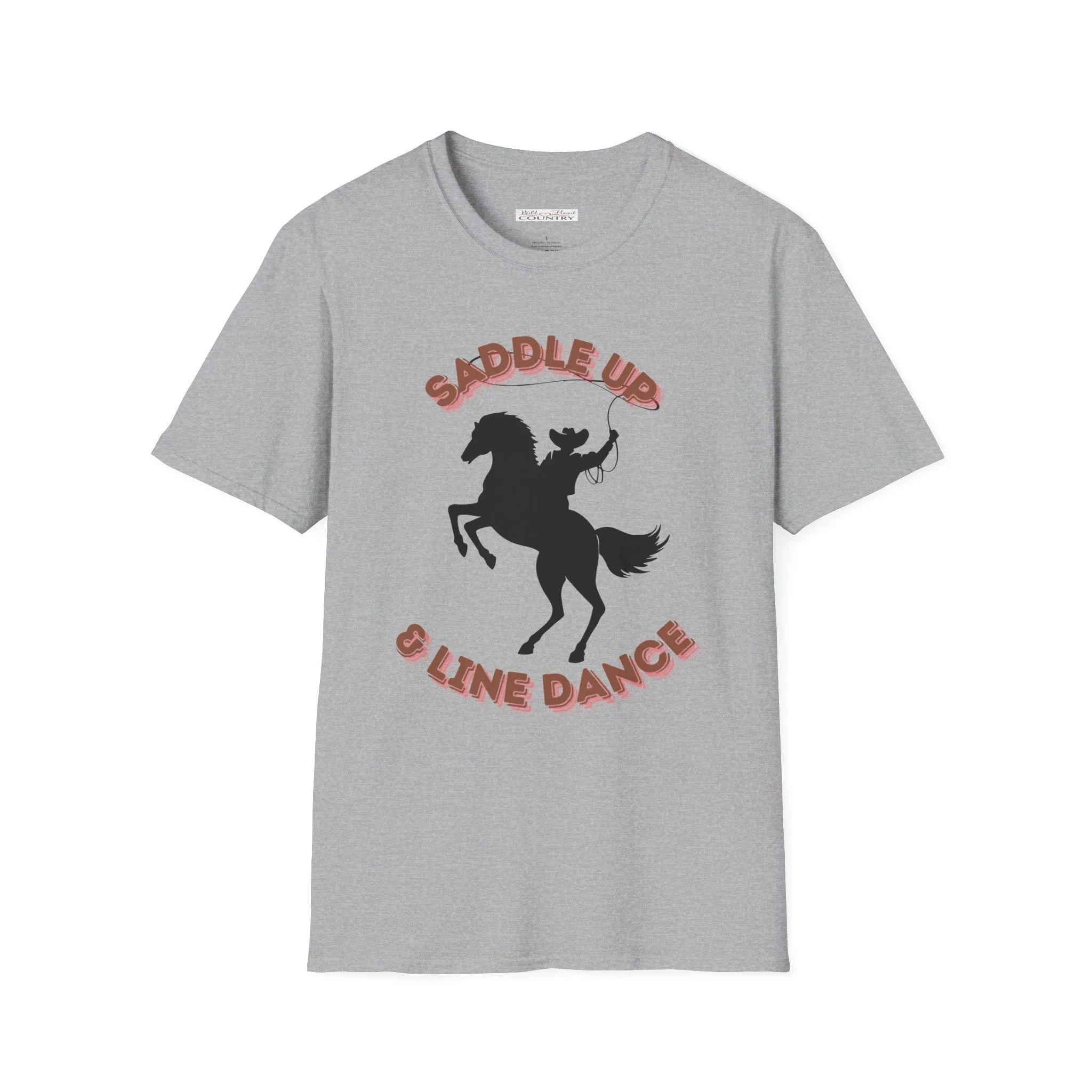 Saddle up and Line dance T-Shirt - Line dancing shirt, Western T-shirt, Dancing T-Shirt