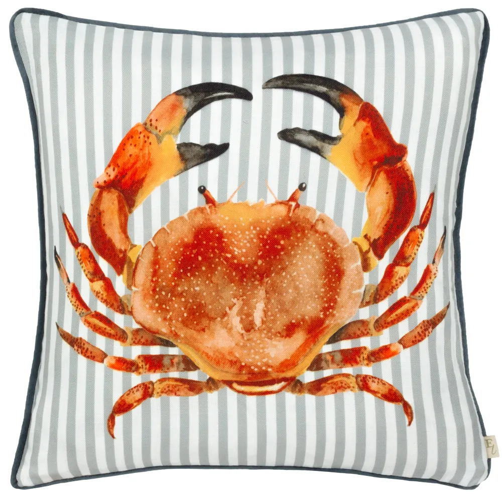 Salcombe Crab Piped Cushion Multicolour