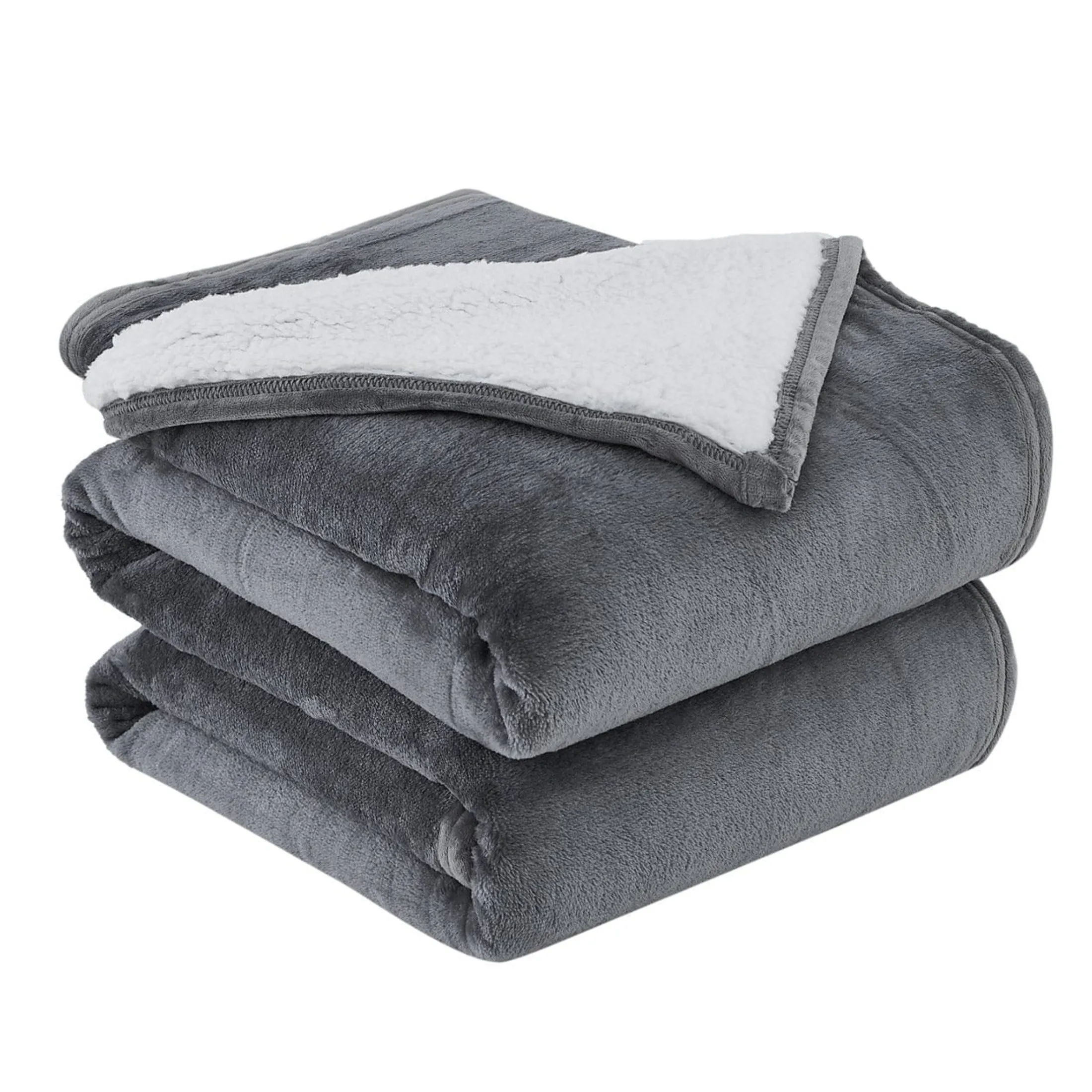 Sherpa-Fleece Oversized Reversible Blankets and Throws