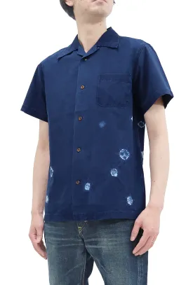 Studio D'artisan Indigo Short Sleeve Button-Up Shirt Men's Japanese Art Casual Shirt 5668