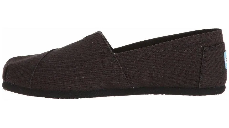 TOMS Classic Black on Black Canvas - Women's