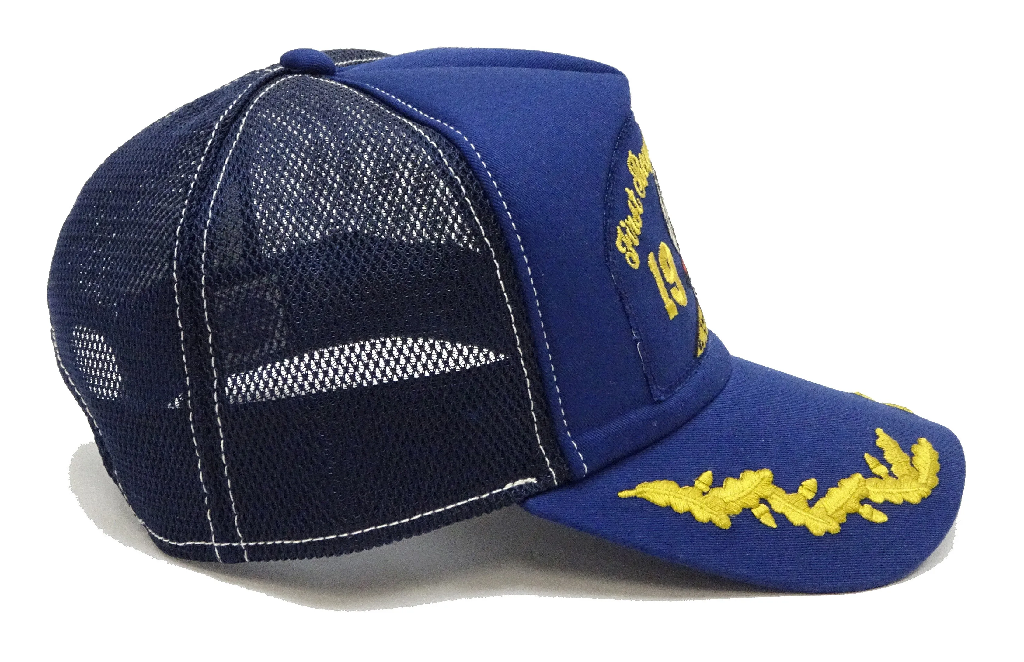 TOYS McCOY Cap Men's Casual 1969 Snoopy Astronaut Mesh Cap Mesh Back Baseball Hat TMA2403 Navy-Blue