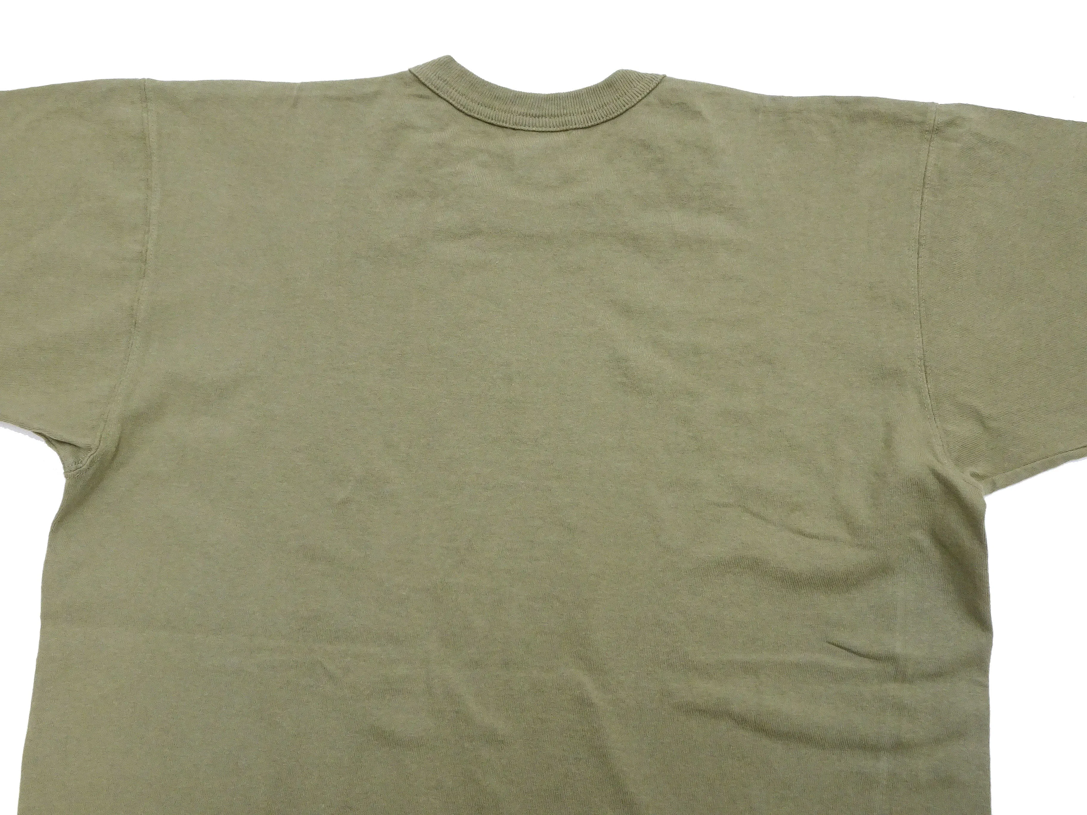 TOYS McCOY Plain T-Shirt Men's Garment-Dyed Heavyweight Short Sleeve Loopwheel Solid Color Tee TMC2343 160 Faded-Olive